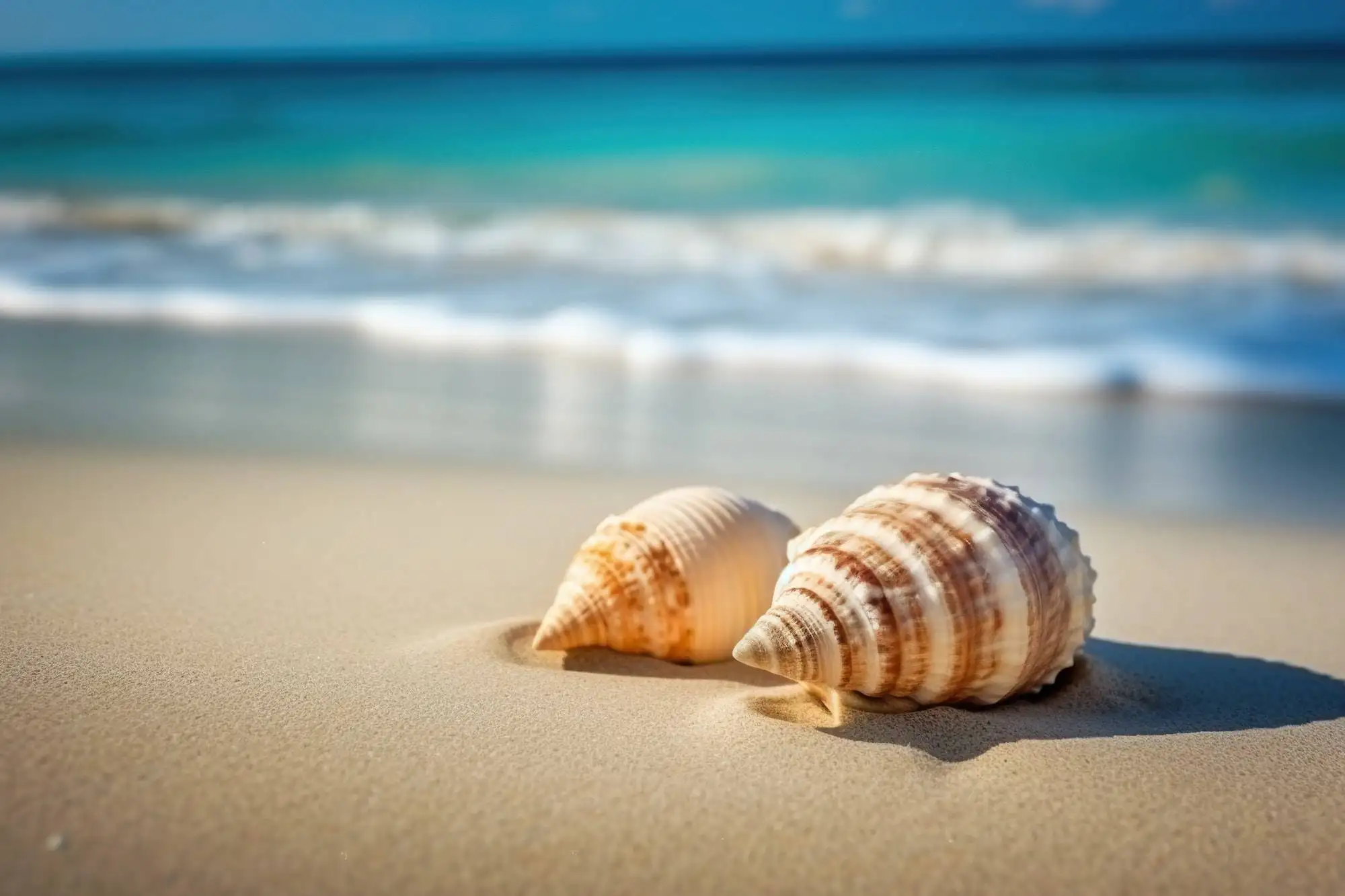 panama city shell island shells on tropical beach