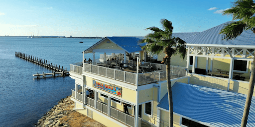 Waterfront restaurant in Panama City, starting point for memorable pontoon adventures.
